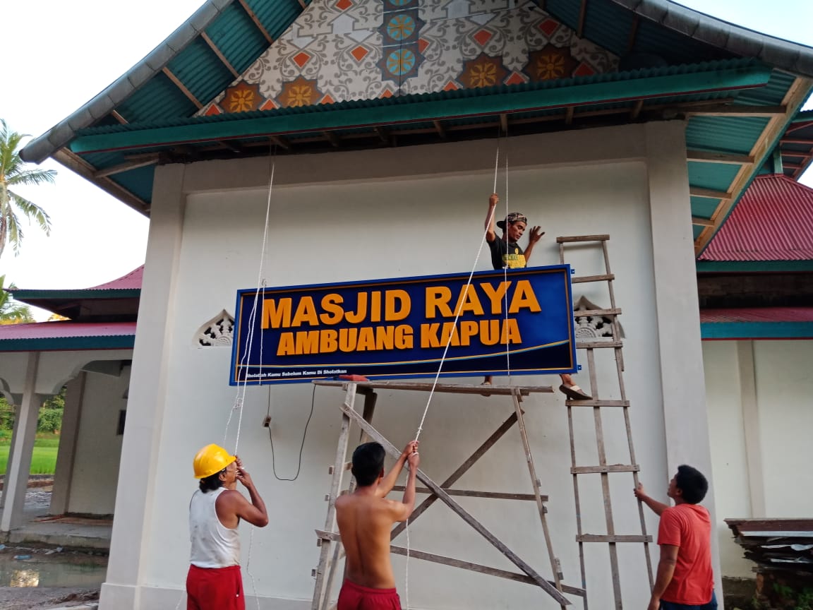 Memperingati Maulud Nabi Besar Muhammad SAW 1441 H/2019 M, Masyarakat Nagari Giat Lakukan Gotong Roy